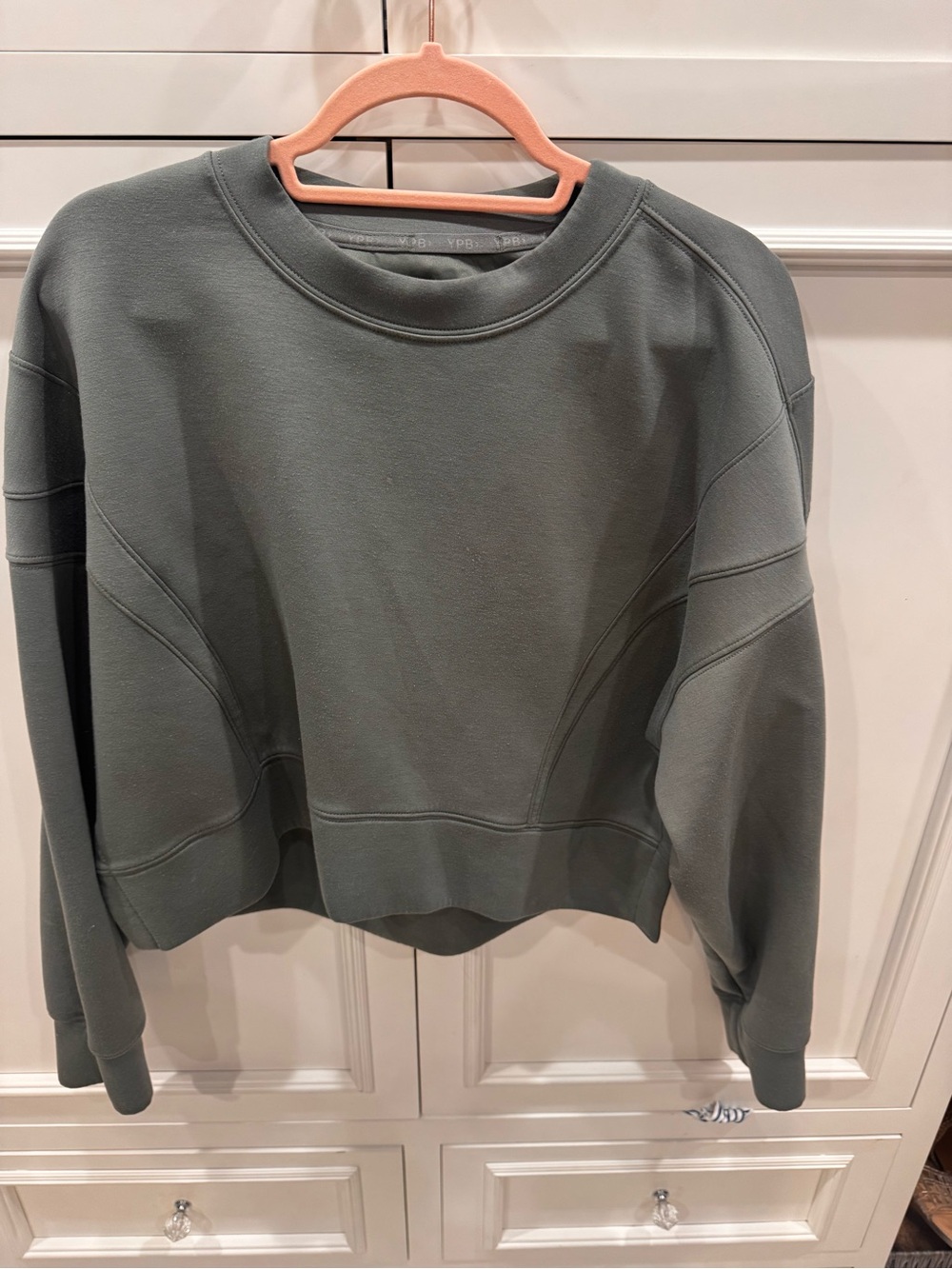 Women's Olive Green Crewneck Sweatshirt